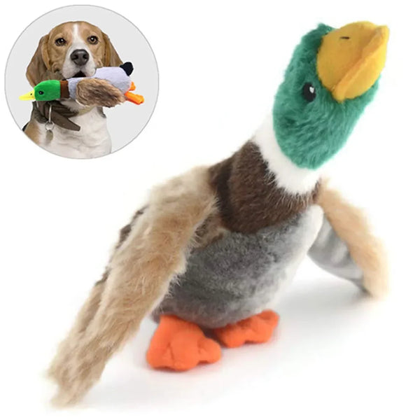 Pato com Efeito Sonoro - Brinquedo para Cães