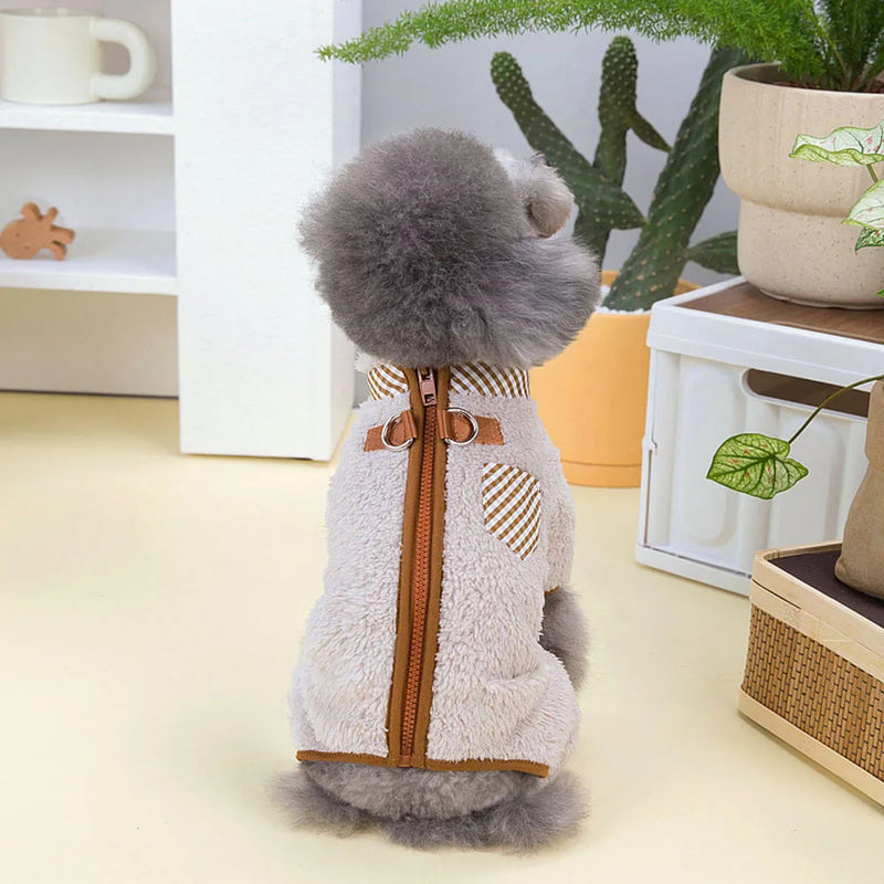Jaqueta de Lã - Macacão de Inverno com Zíper - Design Prático
